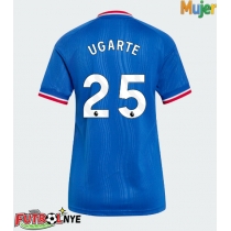 Camiseta Manchester United Manuel Ugarte #25 Visitante Equipación para mujer 2026-27 manga corta